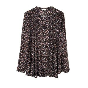 KAII Women's Top Size M Boho Chic Blouse Casual Flowy Feminine Style